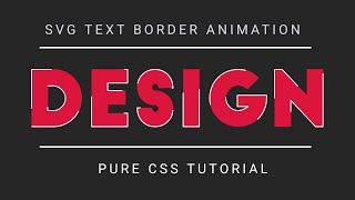 How to create SVG Text Stoke Animation | Beginner's  Tutorial