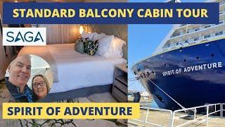 Standard Balcony Cabin Tour Saga Spirit of Adventure Cruise Ship