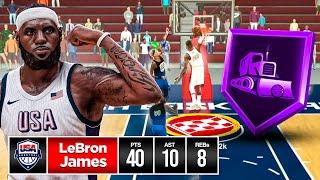 Team USA LeBron James Build is A SERIOUS PROBLEM in NBA 2K24!