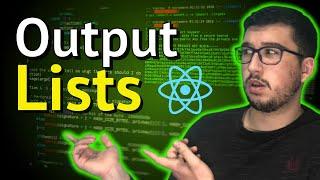 Learn React.js - Output list [8] | Tutorial For Beginners