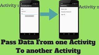 Android Tutorial in hindi : how to transfer data from activity to another activity