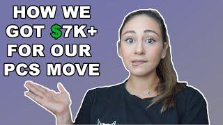 HOW WE GET $7K+ ON OUR PCS MOVES | MILITARY FAMILY