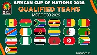 AFRICA CUP OF NATIONS QUALIFIERS 2025: ALL Teams Qualified -  AFCON 2025 Qualified Teams