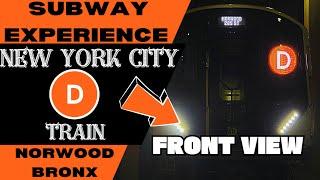 New York City Subway D Express Train (to 205th St-Bronx) Front View