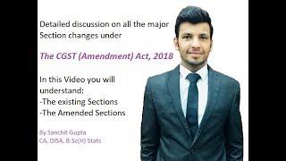 CGST Amendment Act 2018