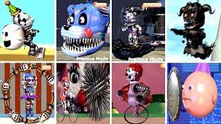 ALL FINAL BOSS BATTLES!? Baby's Nightmare Circus: Bike Fighter