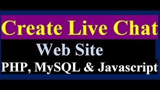 How to Create a Live Chat for Website | using php mysql ajax and jquery