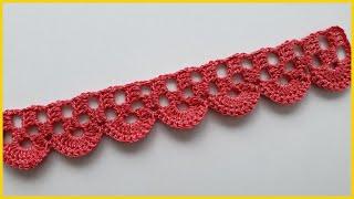 Простое ЛЕНТОЧНОЕ КРУЖЕВО крючком мастер-класс / Ribbon lace crochet