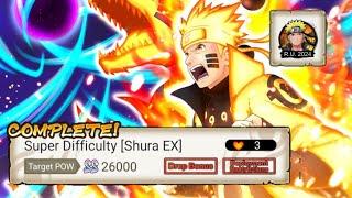 NxB NV: Completed Super Difficulty [Shura EX] July 2024 Round Up Mission With Naruto TFS.