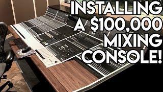 Installing a $100000 mixing console!