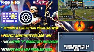 Phoenix os Onetap setting Dpi change freefire #nolag #settingff#octopusbagandmap #problemfix #tamil