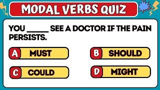 Modal Verbs Quiz With 15 Questions || Test Your English!