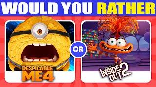 Would You Rather...? Inside Out 2 or Despicable Me 4 | GoodQuiz Show