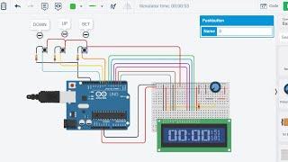 Digital Clock System Using Arduino Tinkercad | Arduino Project | Digital Clock | Autodesk Tinkercad