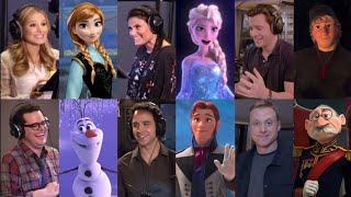 Frozen | Voice Actors | Recording Sessions | Behind the Scenes | Side By Side Comparison