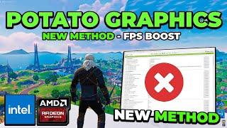 Finally Got Potato Graphics in Fortnite Chapter 6 – New Method forNvidia, AMD & Intel Users!