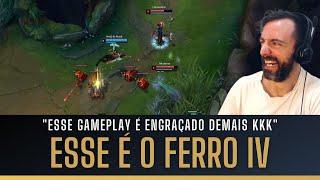 JOGADOR DE LOL MOSTRA O VERDADEIRO GAMEPLAY DO FERRO IV E É INACREDITÁVEL KKK