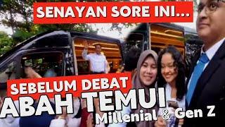 LIVE  SEBELUM DEBAT CAPRES, ABAH ANIES TEMUI MILLENIAL DISINI