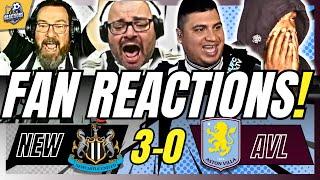 NEWCASTLE FANS REACTION TO NEWCASTLE 3-0 ASTON VILLA | 24/25 PREMIER LEAGUE