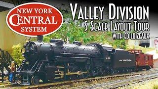 New York Central S Scale Layout Tour with Ed Loizeaux NYC