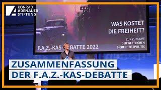 F.A.Z.-KAS-Debatte 2022: Die Highlights kurz und knapp