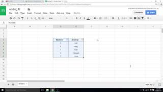 How to add a filter to row - Google sheets video 7