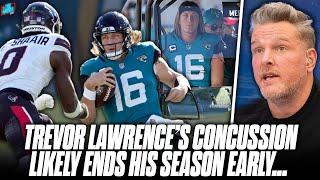 Trevor Lawrence Takes Scary Hit, Might End His Season... | Pat McAfee Show