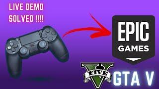 How To Connect Any Controller on Epic Games Launcher in Oct 2023 | LIVE DEMO(GTA V) Solved all Prob.