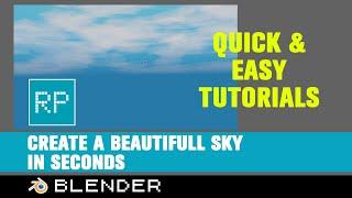 QuickTips Blender - Dynamic Sky in Seconds