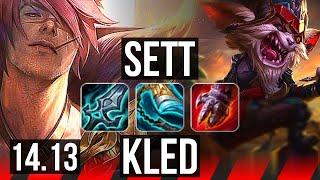 SETT vs KLED (TOP) | 8 solo kills, 67% winrate, 41k DMG | VN Master | 14.13