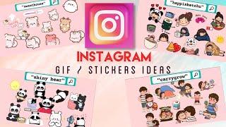 INSTAGRAM STICKERS / GIF IDEAS- SUPER CUTE AND GIRLY