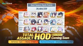 [Blue Archive] 3 Teams HOD Torment (Indoor) 39,484,559 pts