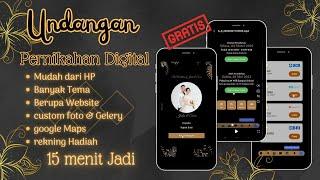 TUTORIAL LENGKAP membuat UNDANGAN DIGITAL dari HP - Undangan Pernikahan Website