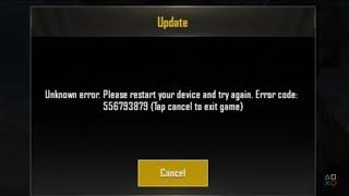 LATEST! PUBG MOBILE Unknown Error. Please restart your device and try again. Error Code 5