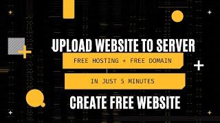 Upload Website to Cpanel |Upload website to google|Upload website to server free domain free hosting