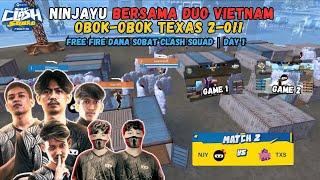 FULL MATCH!! NINJAYU VS TEXAS SKOR AKHIR 2-0 Free Fire DANA Sobat Clash Squad | DAY 1