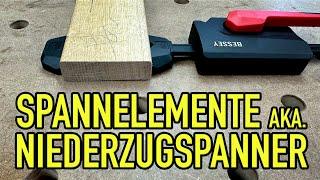 Die Waagrecht Niederzugspanner, andere würden Spannelemente sagen... - Mikes Toolshop