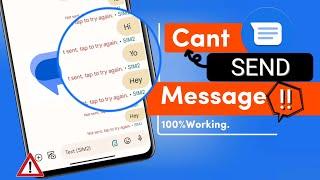 Fix Message "Not sent tap to try again" Error on Android | Solve Failed to Send Message
