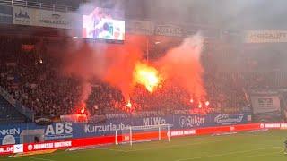 Pyro & Support Hansa Rostock Fans at Ostseestadion | 3.Liga FC Hansa Rostock vs Unterhaching 4:1