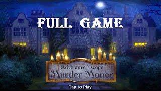 Adventure Escape Murder Manor walkthrough FULL.