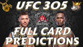 UFC 305 FULL CARD PREDICTIONS | DU PLESSIS VS ADESANYA