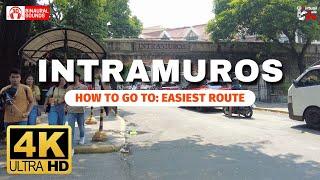 [4K] Easiest Route to INTRAMUROS from LRT-1 Central Terminal | Manila, Philippines