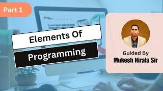 Elements of Programming Part-1 | Learn Programming Language Free.