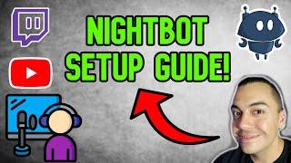 How To Setup Nightbot Chat for Live Streaming YouTube Twitch Guide Tutorial!