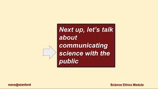 Communicating Science- ethical science communication