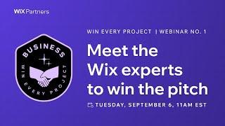 Live Webinar: Meet the Wix experts to win the pitch