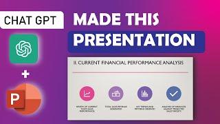 How do I use Chat GPT for making PowerPoint presentations?