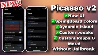 New UI Picasso v2 IPA KFD for iOS 16.6b1/16.5/15 for (A12 - A16) | Tweaks without Jailbreak