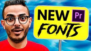 How To Install FONTS Into Premiere Pro!