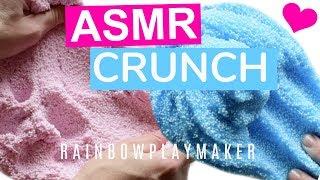 PURE CRUNCHY SLIME ASMR COMPILATION!  NO TALKING OR MUSIC!  SATISFYING FLOAM CRUNCH!